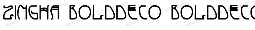 Zingha BoldDeco BoldDeco字体转换